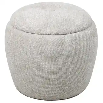 fonQ Giga Meubel - Poef met Opbergruimte Beige - 47x47x41cm - Japandi aanbieding