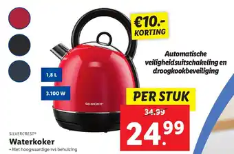 Lidl Silvercrest Waterkoker 1.8L aanbieding