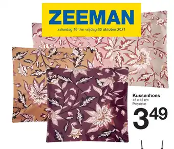 Zeeman Kussenhoes 45*45cm aanbieding