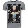 Spartoo Local Fanatic T-shirt Korte Mouw Mayweather Rhinestone aanbieding