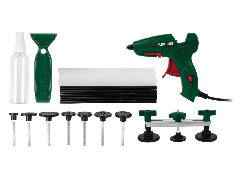 10-delig uitdeukgereedschapset, reparatieset voor deuken met hamer en klopgereedschap, PDR-gereedschap voor reparatie van autocarrosserieën