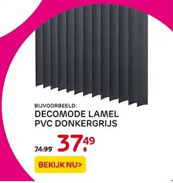 Praxis Decomode lamel pvc donkergrijs aanbieding