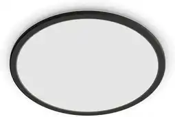 Amazon Philips Superslim Badkamerverlichting - Zwart - Warmwit licht - 18 W - Spatwaterdicht - Dimbaar - Geïntegreerde LED-lamp aanbieding