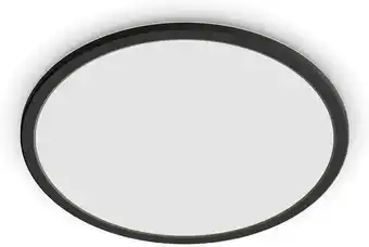 Amazon Philips Superslim Badkamerverlichting - Zwart - Warmwit licht - 18 W - Spatwaterdicht - Dimbaar - Geïntegreerde LED-lamp aanbieding