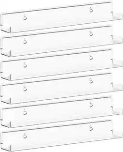 Amazon Lifewit Vinyl Record wandhouder, 6-pack 30,5 cm helder acryl album record houder display aanbieding