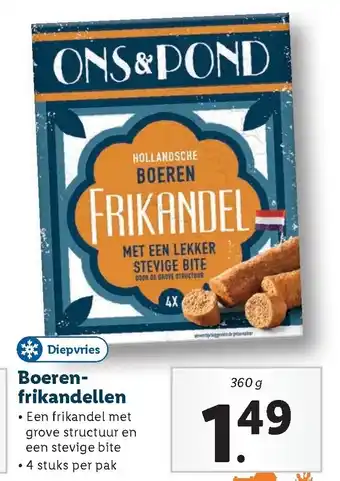 Lidl Boerenfrikandellen 360g aanbieding