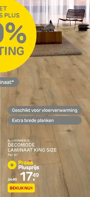 Praxis Decomode laminaat king size aanbieding