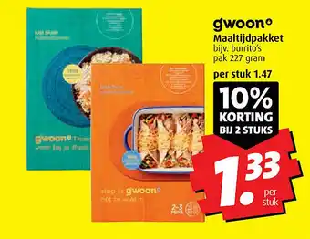 Boni G'woon maaltijdpakket aanbieding