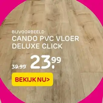 Praxis Cando pvc vloer deluxe click aanbieding