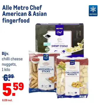 Makro Alle Metro Chef American & Asian fingerfood aanbieding