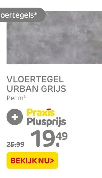 Praxis Vloertegel urban grijs aanbieding