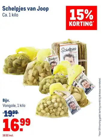 Makro Schelpjes van Joop aanbieding