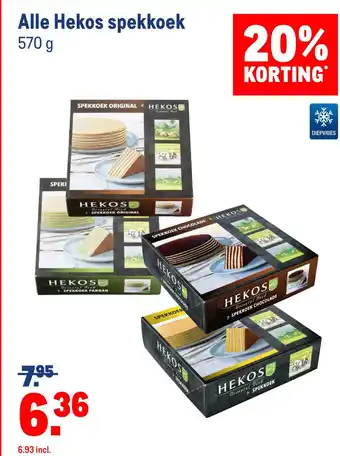 Makro Alle Hekos spekkoek aanbieding