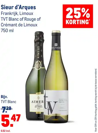 Makro Sieur d'Arques aanbieding