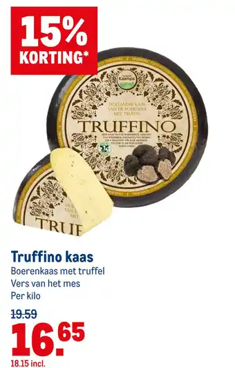 Makro Truffino kaas aanbieding