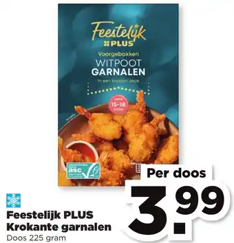 PLUS Feestelijk Krokante garnalen 225 gram aanbieding