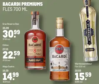 Makro BACARDI PREMIUMS FLES 700 ML aanbieding