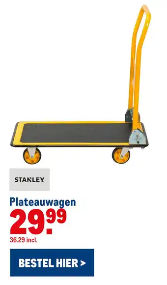 Makro STANLEY Plateauwagen aanbieding