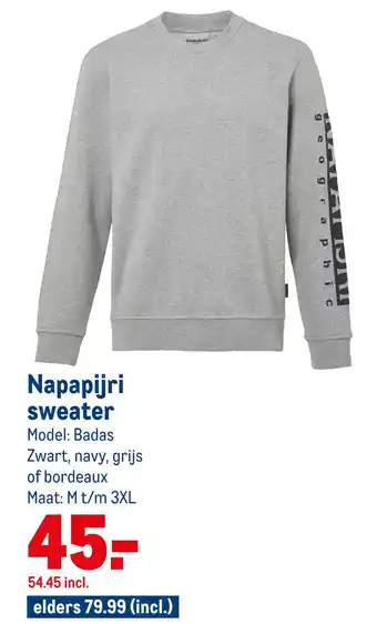 Makro Napapijri sweater aanbieding