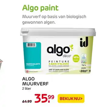 Praxis Algo muurverf 2 liter aanbieding