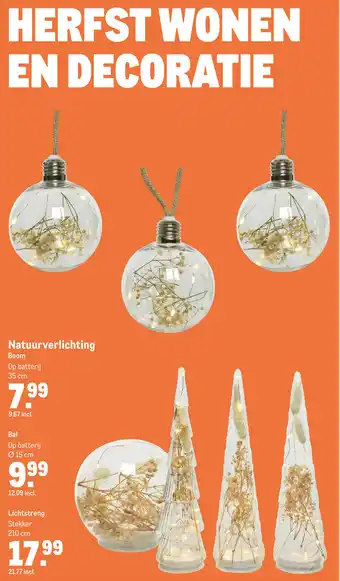 Makro Natuurverlichting Boom Op batterii aanbieding