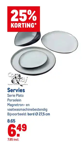 Makro Servies aanbieding