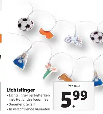 Lidl Lichtslinger 2m aanbieding