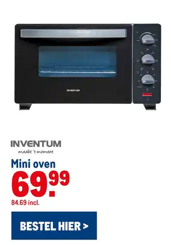 Makro INVENTUM maakt 't moment Mini oven aanbieding