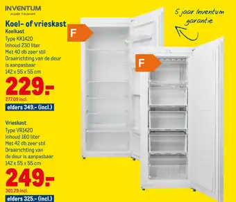 Makro Koel- of vrieskast Koelkast aanbieding