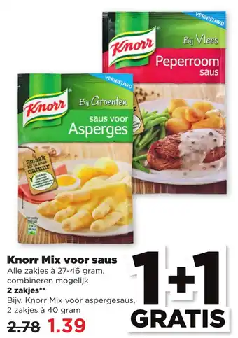 PLUS Knorr Mix voor saus 40g aanbieding