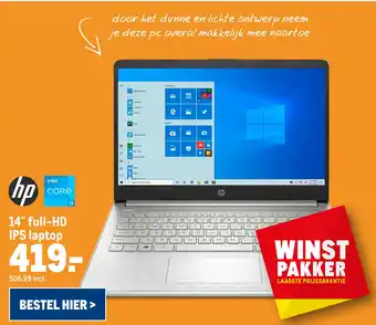 Makro 14" full-HD IPS laptop aanbieding