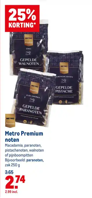 Makro Metro Premium noten aanbieding