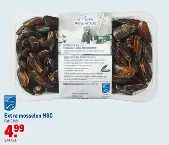 Makro Extra mosselen MSC aanbieding