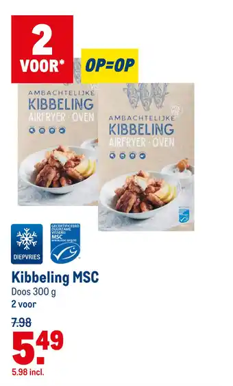 Makro Kibbeling MSC aanbieding