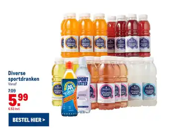 Makro Diverse sportdranken aanbieding