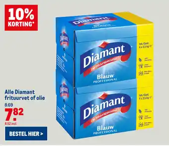 Makro Alle Diamant frituurvet of olie aanbieding