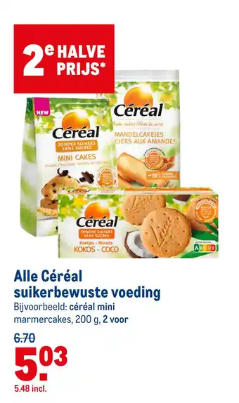 Makro Alle Céréal suikerbewuste voeding aanbieding