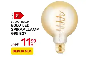 Praxis Eglo led spiraallamp G95 E27 aanbieding