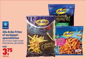 Makro Alle Aviko frites of aardappel- specialiteiten aanbieding