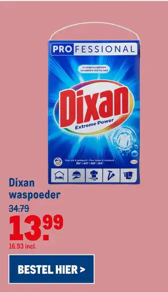 Makro Dixan waspoeder aanbieding