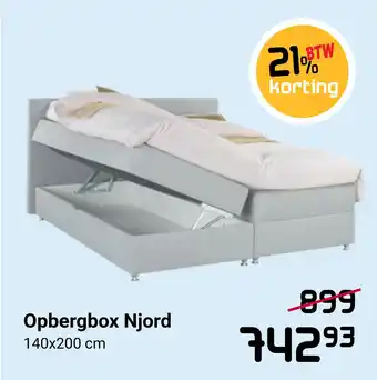 Beddenreus Opbergbox Njord aanbieding