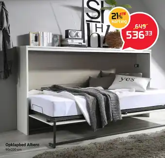 Beddenreus Opklapbed Albero aanbieding