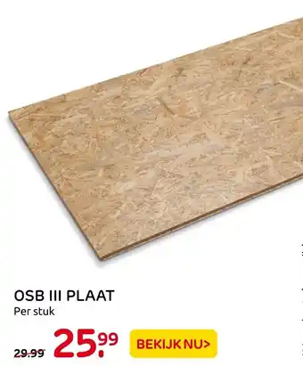 Praxis OSB II Plaat aanbieding