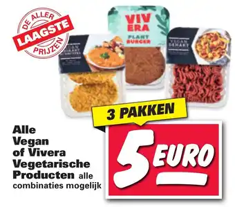 Nettorama Vegan of Vivera Vegetarische producten 3st aanbieding