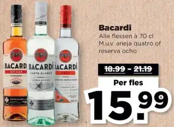 PLUS Bacardi  70 cl aanbieding