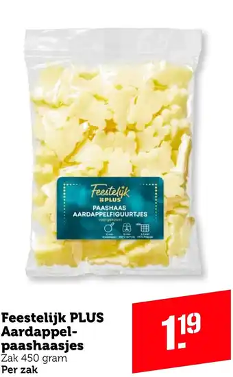 Coop Feestelijk PLUS Aardappel paashaasjes 450g aanbieding