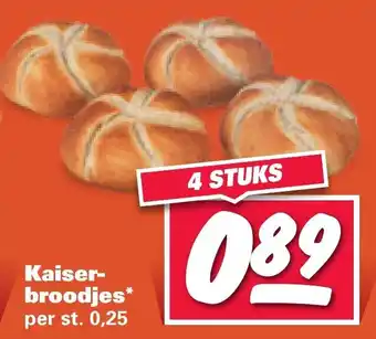 Nettorama Kaiserbroodjes 4 stucks aanbieding