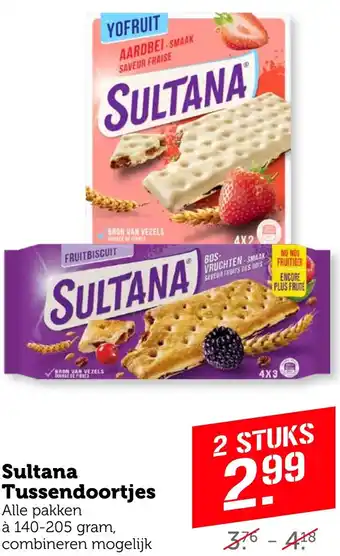 Coop Sultana Tussendoortjes aanbieding