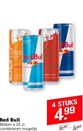 Coop Red Bull  25 cl, aanbieding