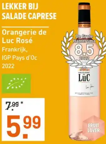 Gall & Gall Orangerie de Luc Rosé aanbieding